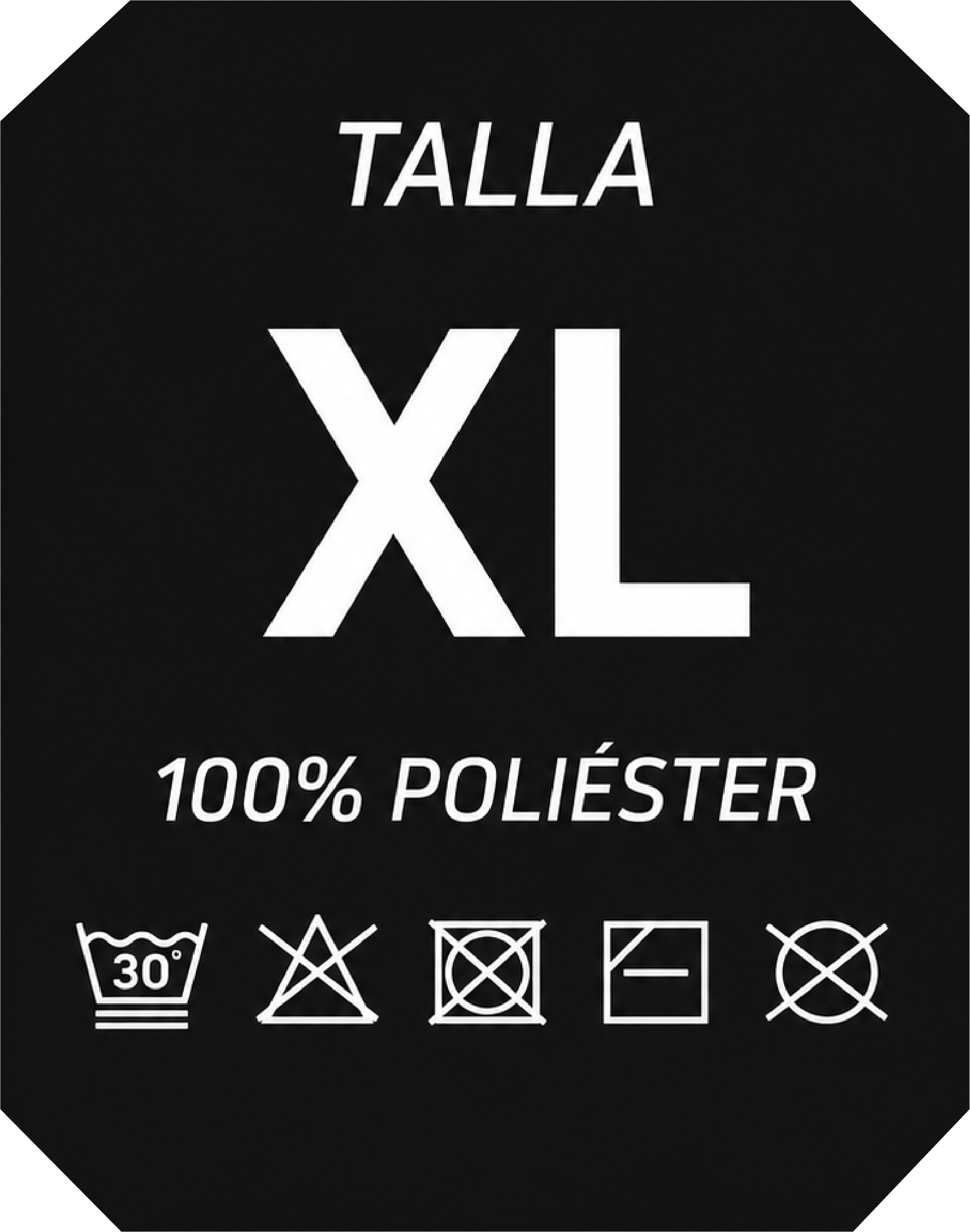 Etiqueta talla XL